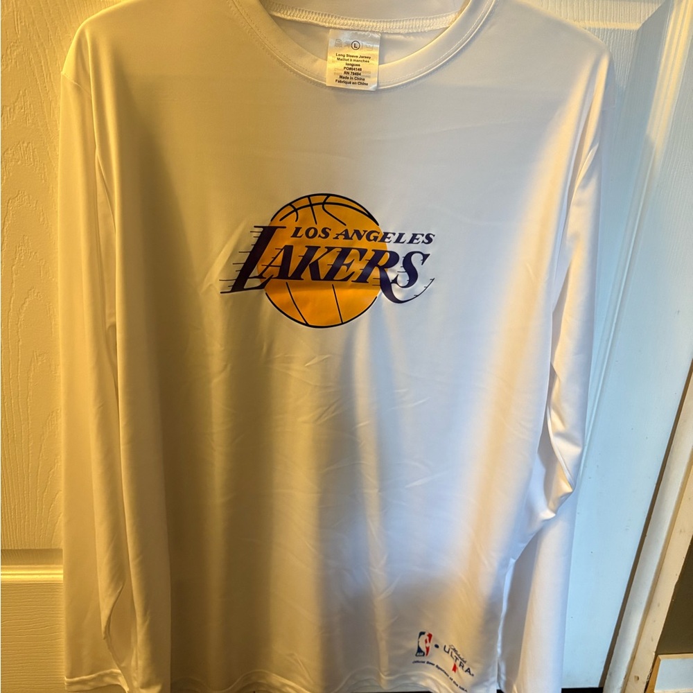 Los Angeles Lakers White Long Sleeve Shirt
